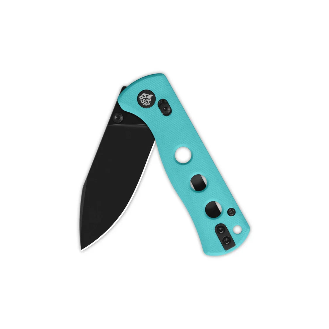 QSP Knife Canary Glyde 2.84'' 14C28N, black Tiffany Blue G10 QS150GL-C2