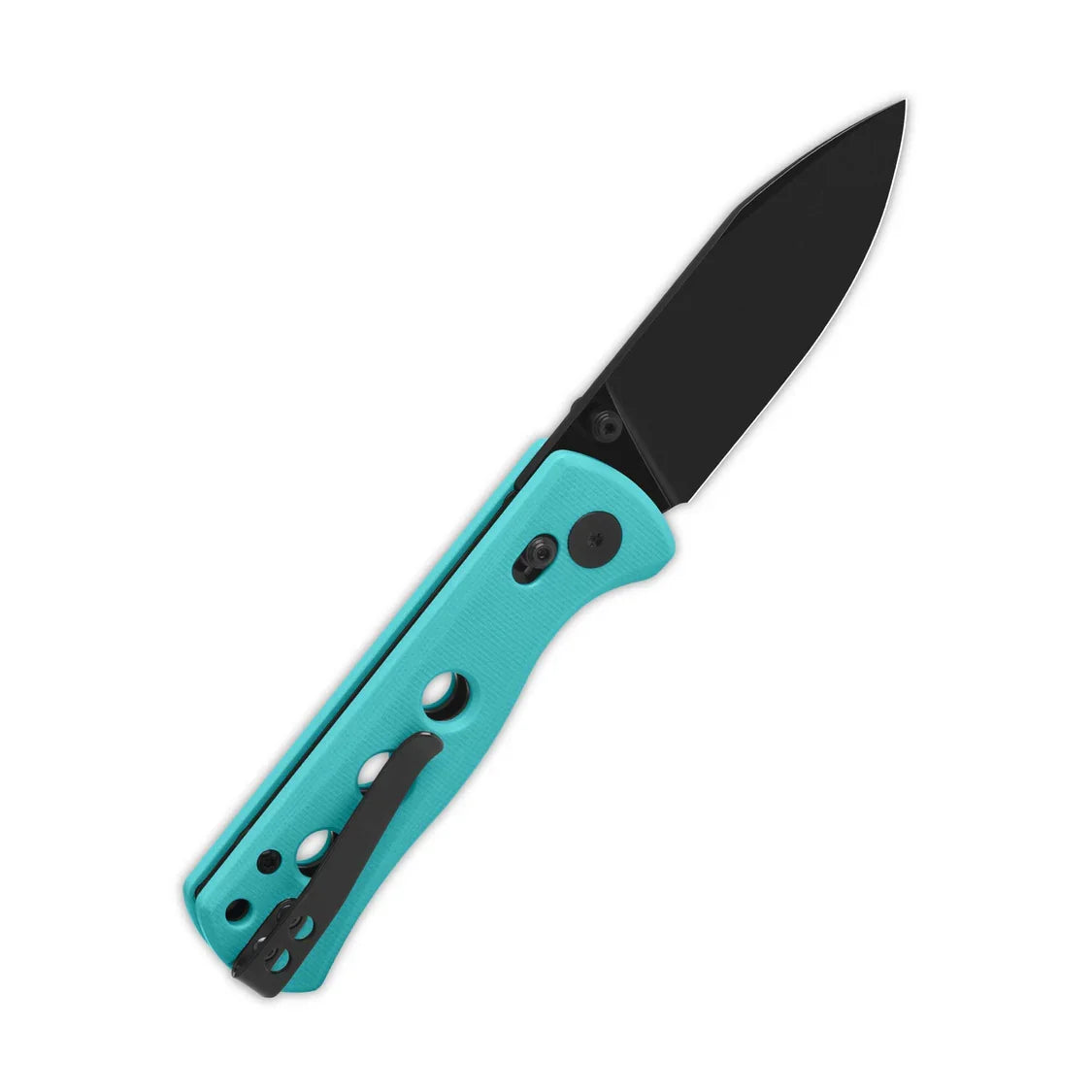 QSP Knife Canary Glyde 2.84'' 14C28N, black Tiffany Blue G10 QS150GL-C2