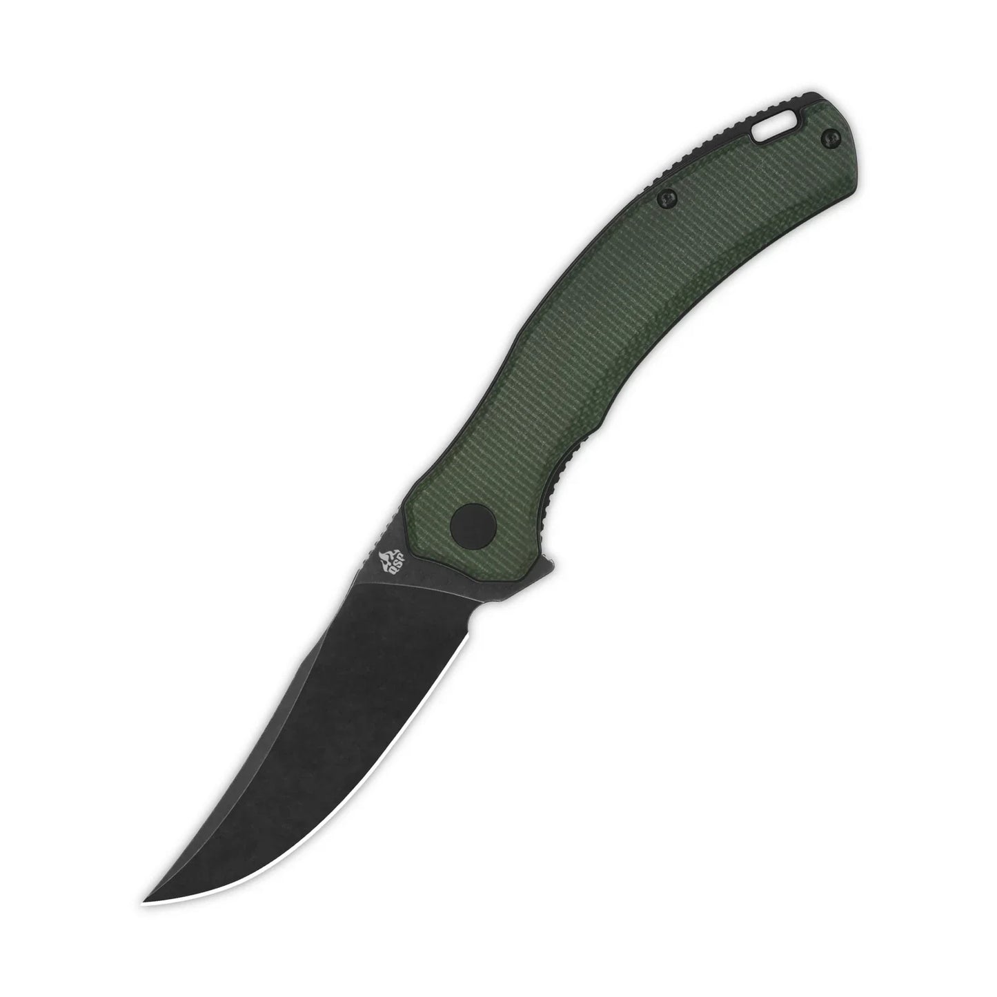 QSP Walrus 3.375" D2 Green Micarta QS151-C2