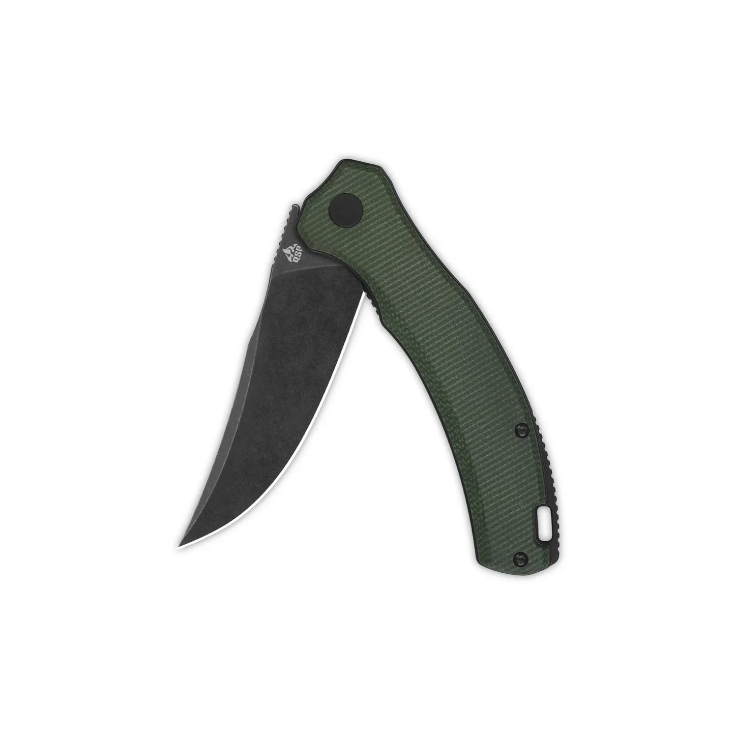 QSP Walrus 3.375" D2 Green Micarta QS151-C2