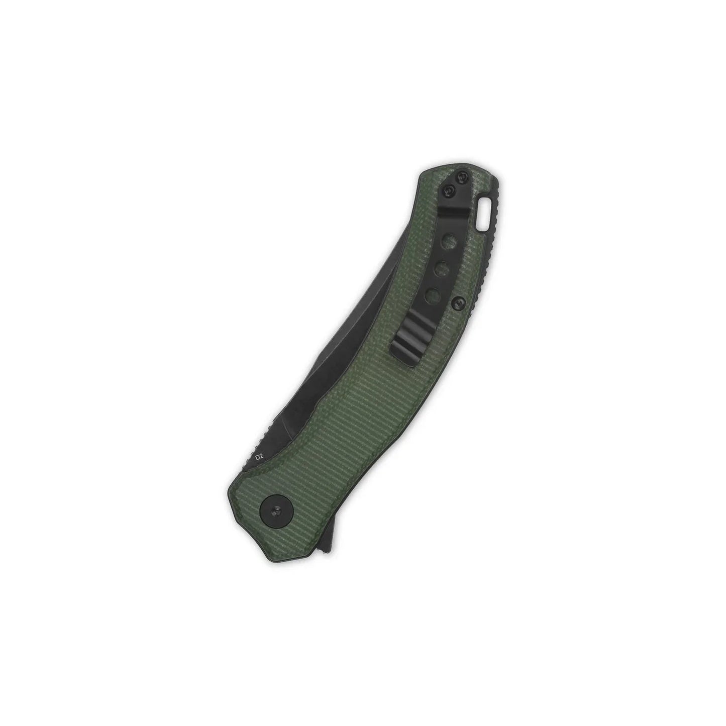 QSP Walrus 3.375" D2 Green Micarta QS151-C2