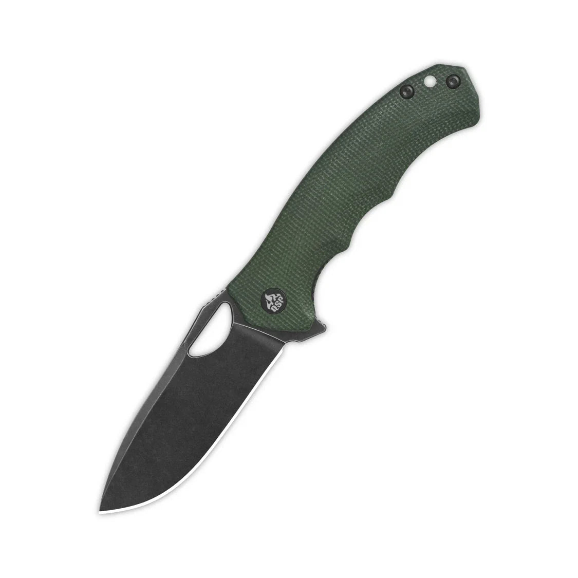 QSP Knife Gorilla 3.375'' 14C28N Green Micarta QS153-C2