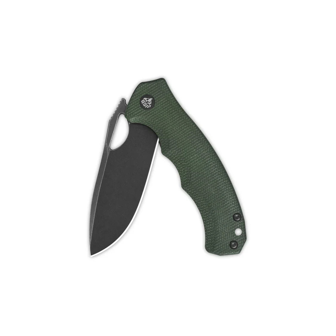 QSP Knife Gorilla 3.375'' 14C28N Green Micarta QS153-C2