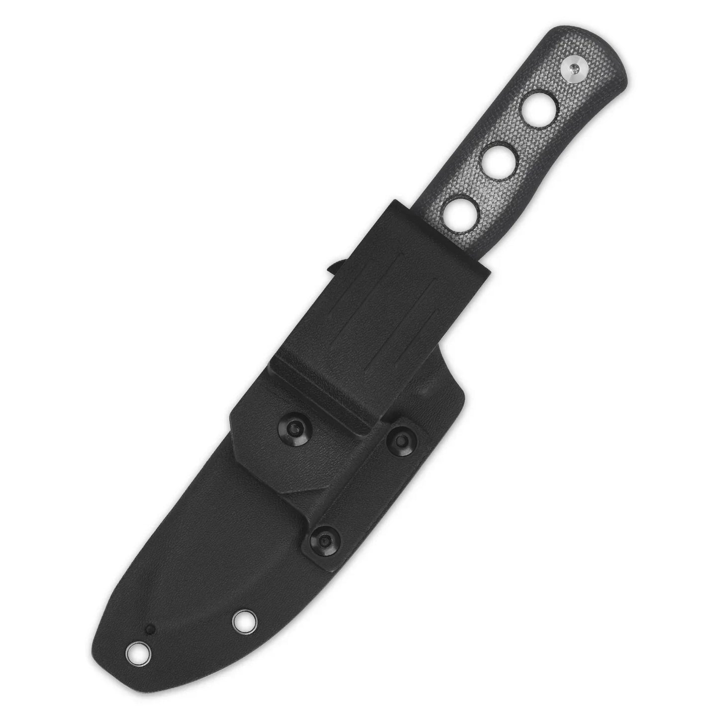 QSP Canary Fixed 4.25" Cr8Mo2VSi(equal to DC53) Black Micarta Blade QS155-B1