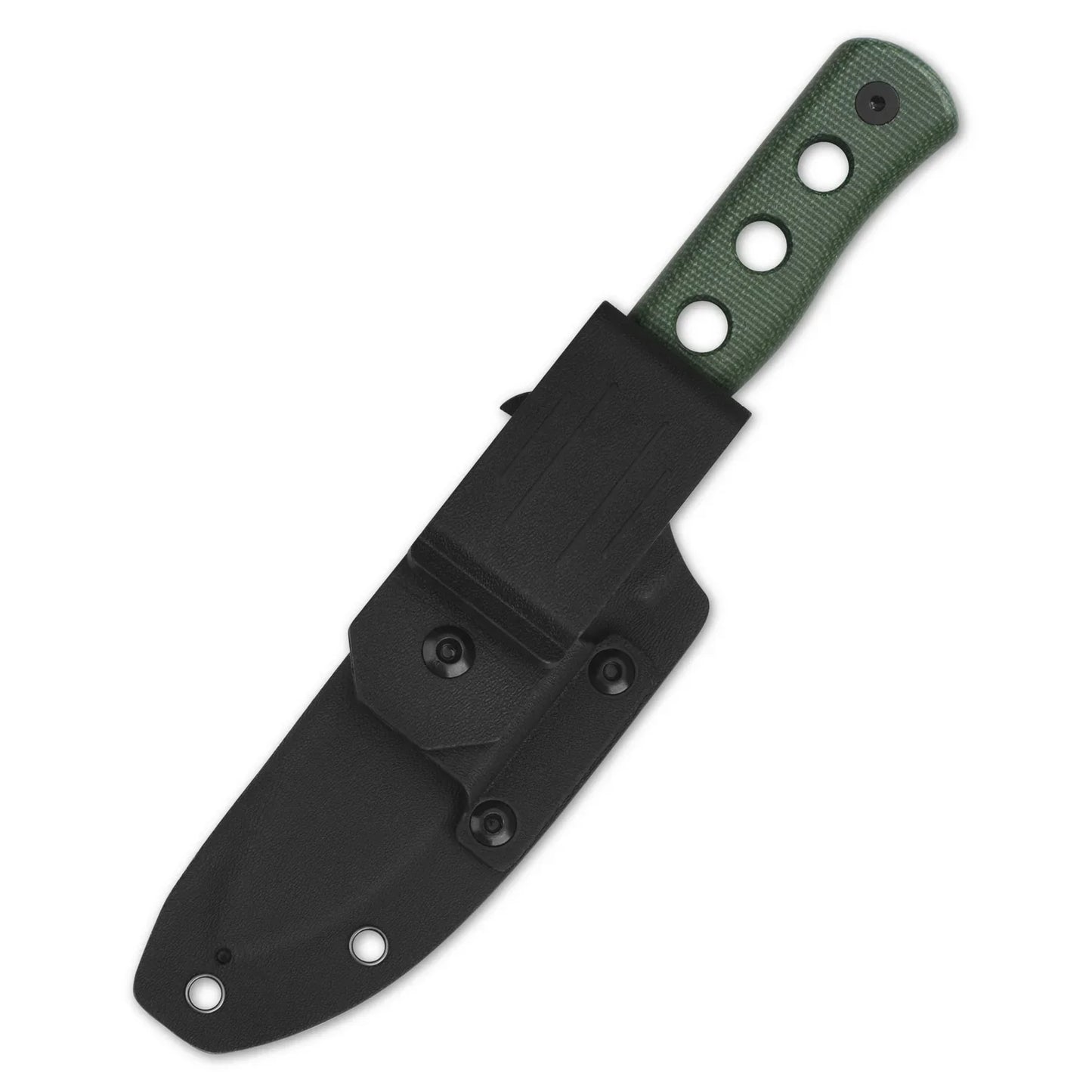 QSP Canary 4.25" Fixed Cr8Mo2VSi(equal to DC53) Green Micarta Blade QS155-C1