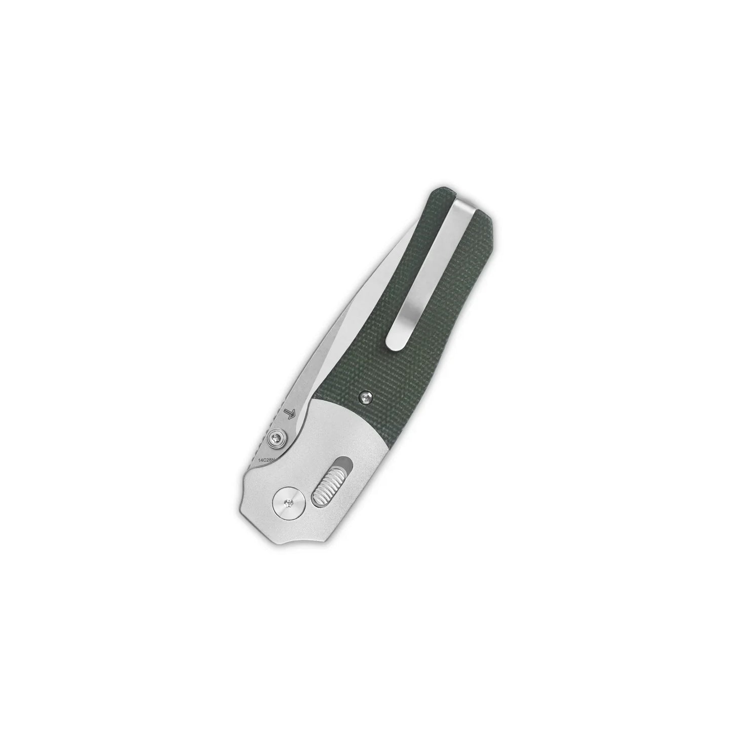 QSP Vault 3.25" 4C28N Green Micarta QS157-B1
