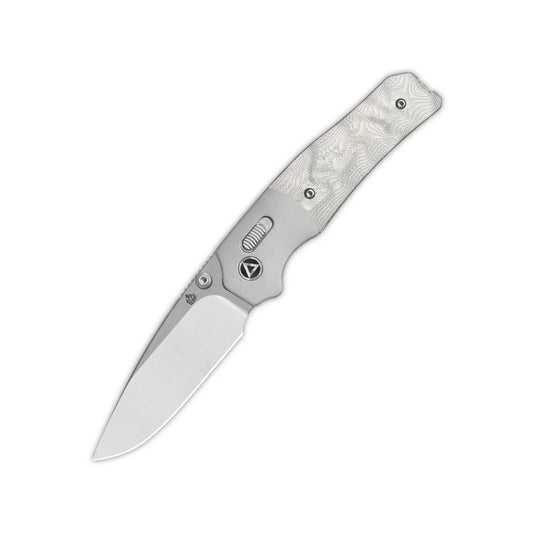 QSP Vault 3.25" 14C28N Blade G10 with Aluminum Foil QS157-E1
