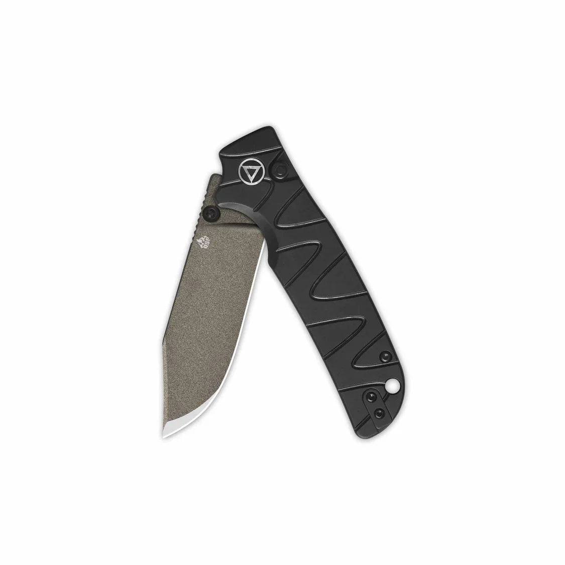 QSP Knife Kali 3.25'' 14C28N Champagne Ceramic Coated Black Aluminium QS159-F2