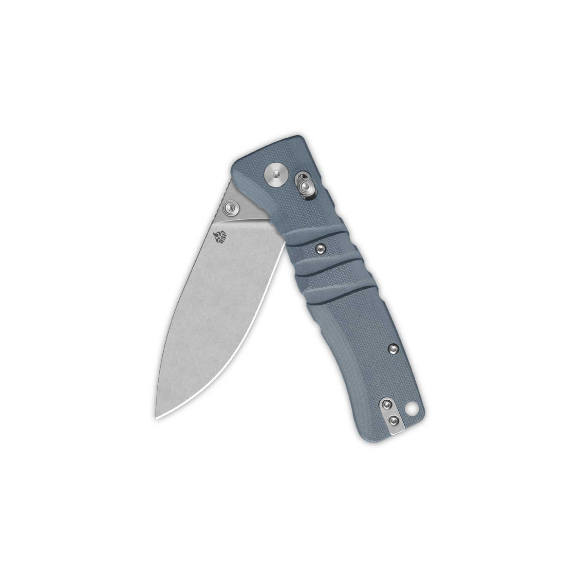 QSP Ripley Glyde Lock Pocket Knife Stonewash 14C28N Blade Gray G10 Handle