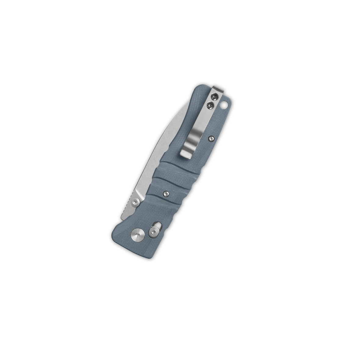 QSP Ripley Glyde Lock Pocket Knife Stonewash 14C28N Blade Gray G10 Handle