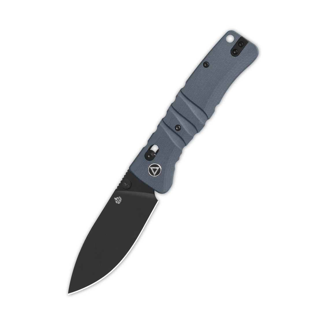 QSP Ripley Glyde Lock Pocket Knife Black 14C28N Blade Gray G10 Handle