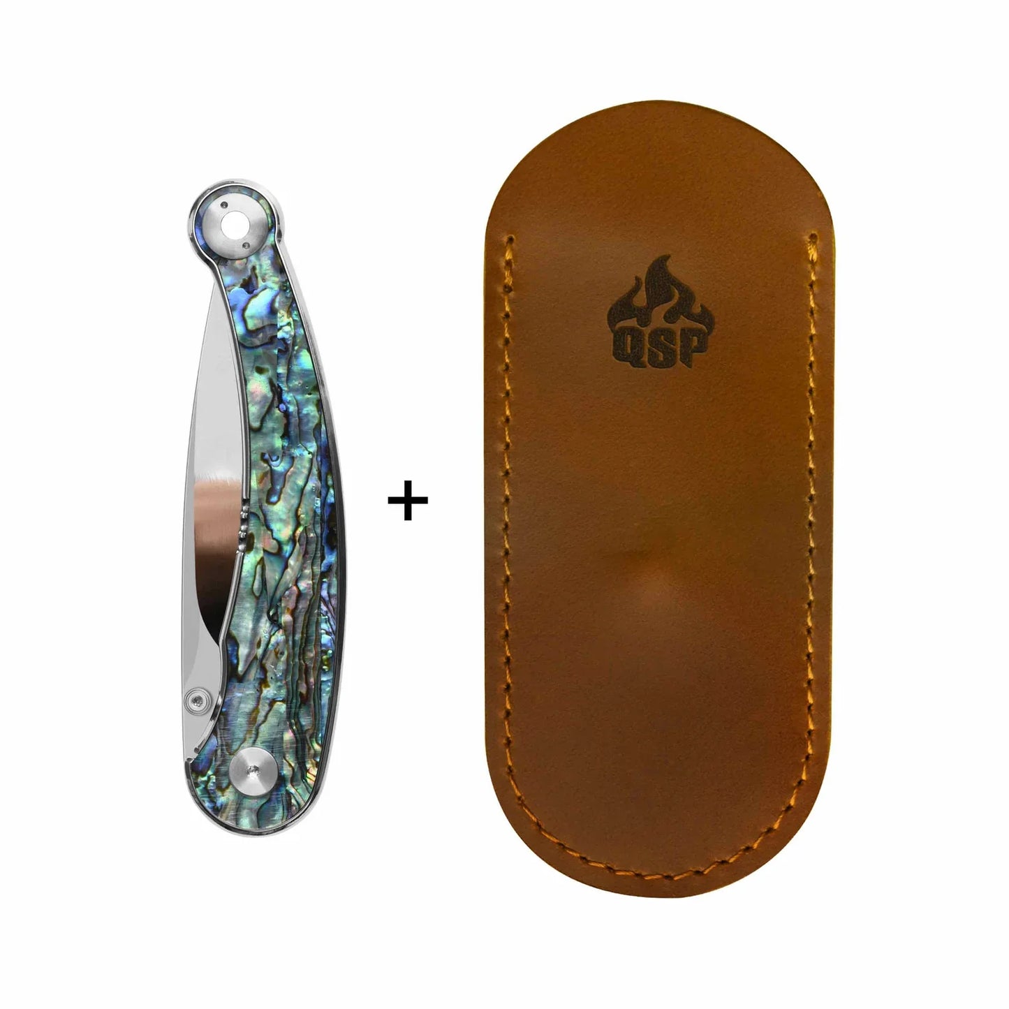 QSP Dolphin 3.15" 14C28N Abalone QS161-D