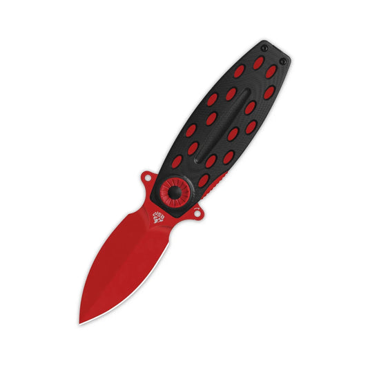 QSP Beetle 2.95" 14C28N, Red Black G10 QS162-D