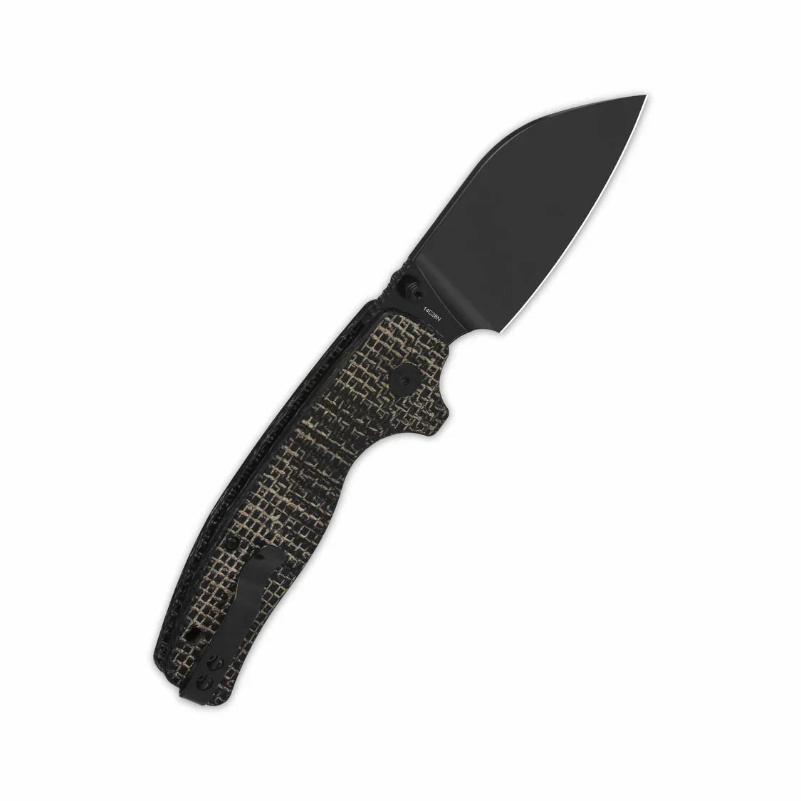QSP Knife Chefmaster 3.20'' 14C28N Brown Coarse Micarta QS163-C2