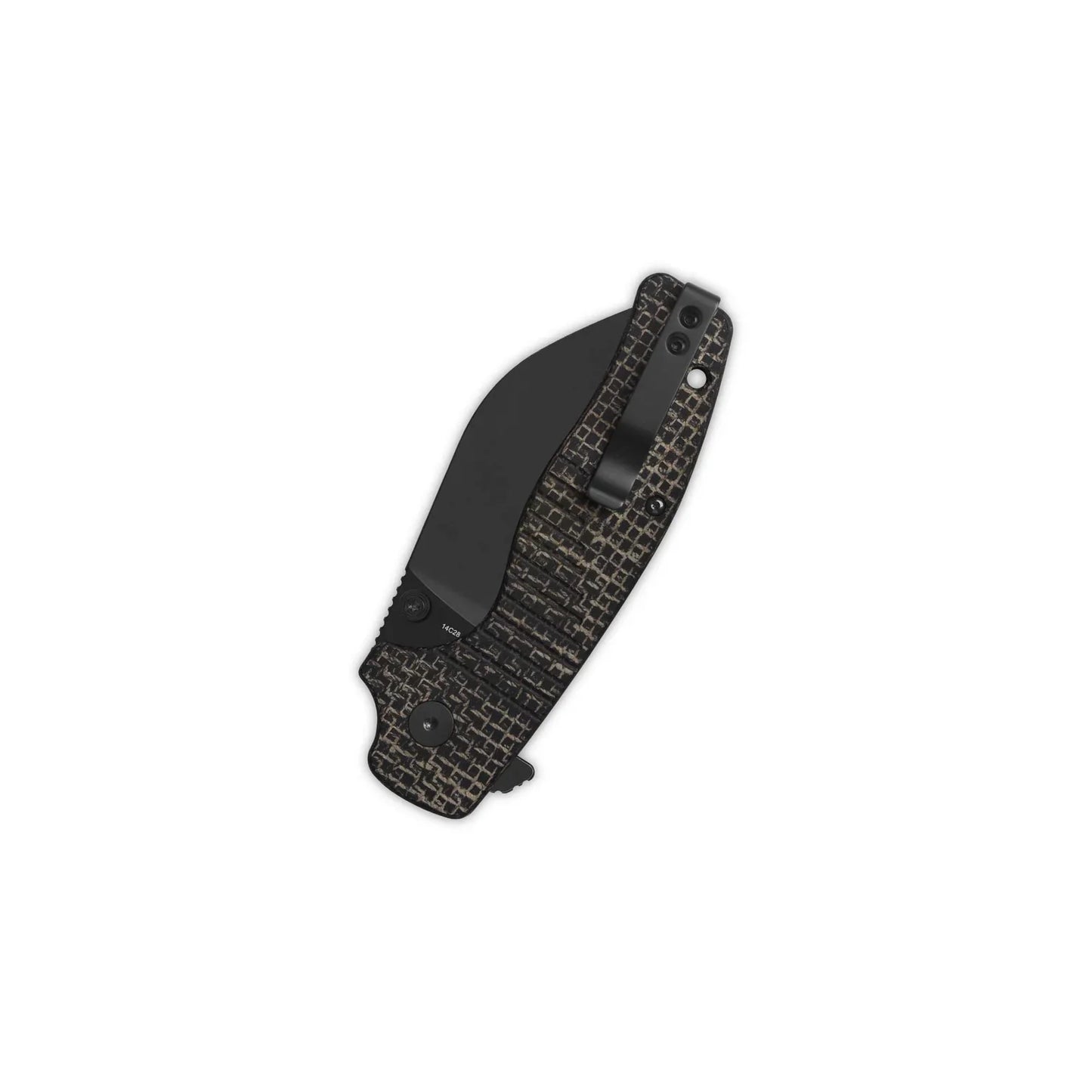 QSP Chefmaster 3.20" 14C28N Brown coarse micarta QS163-C1