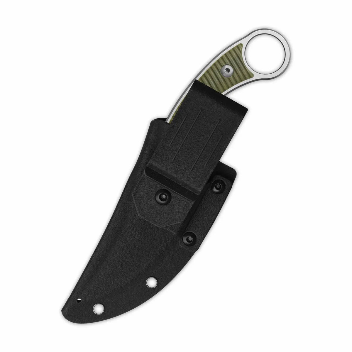 QSP Viper QS166-B1 fixed blade knife – 10Cr15MoV steel, OD green G10, sheath included