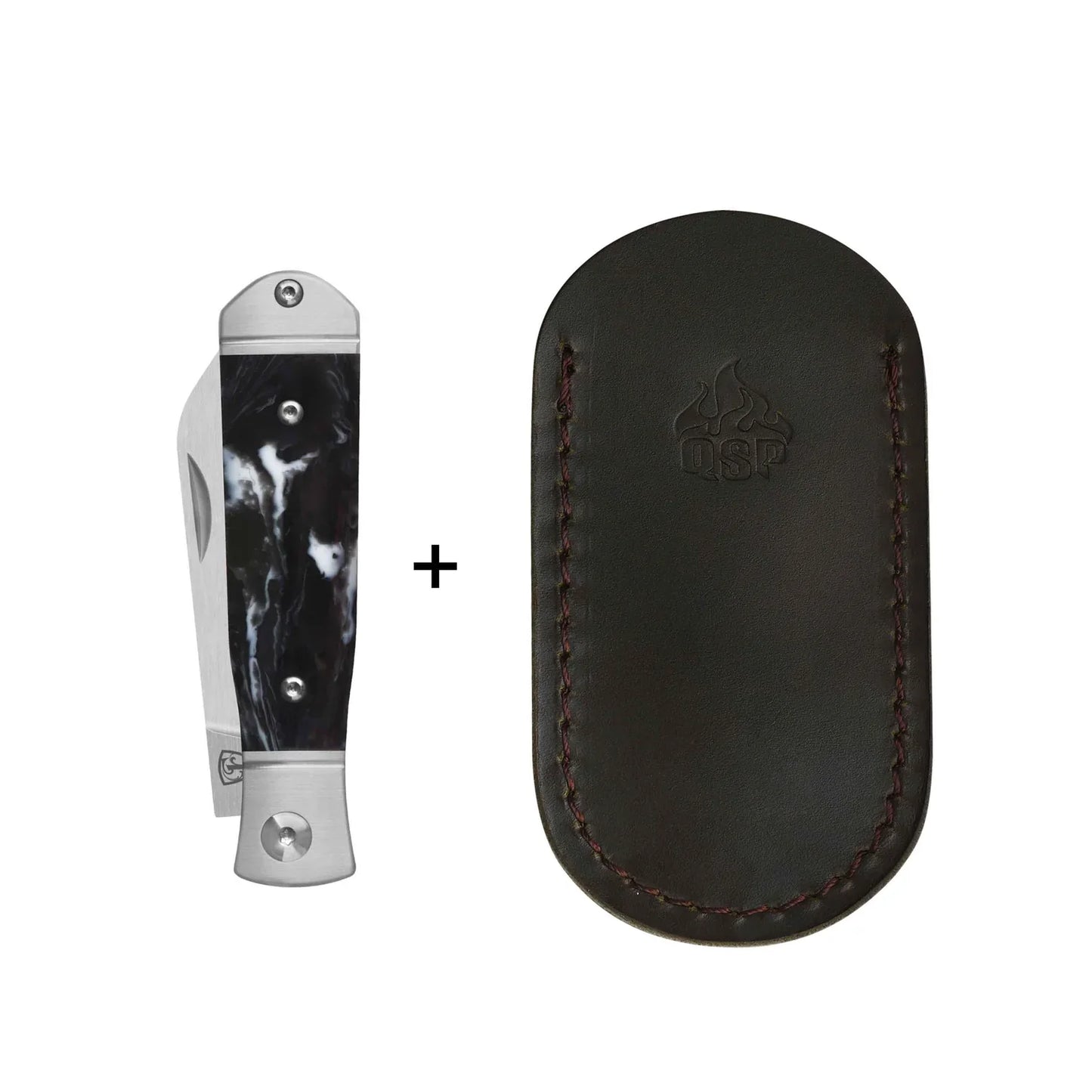 QSP Jumping Jack 2.75" 14C28N Black-White Resin QS167-C