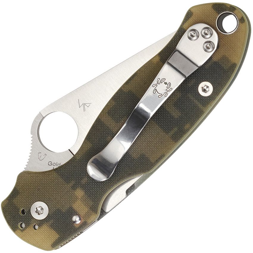 Spyderco Para 3 Folding Knife 2.95in S45VN Steel Blade Digi Camo G-10 Handles C223GPCMO