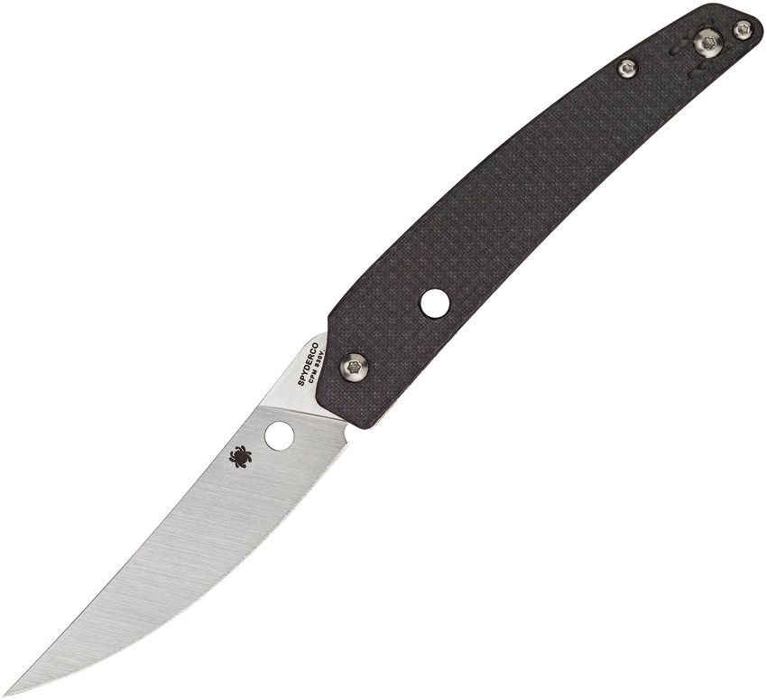 Spyderco Ikuchi C242CF Folding Knife 3.26in S30V Steel Blade Carbon Fiber / G10 Handles