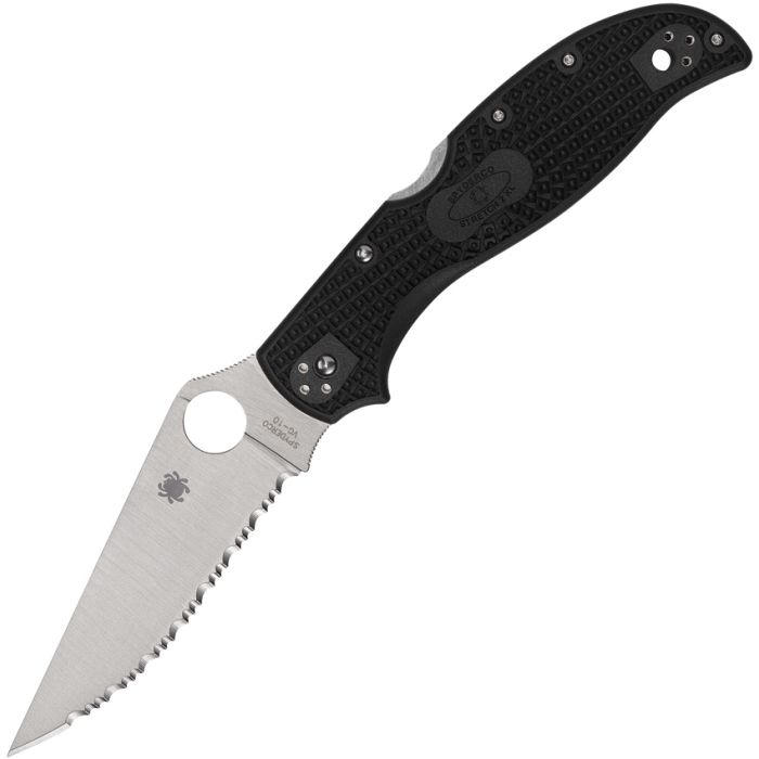 Spyderco Stretchâ„¢ 2 XL Lightweight â€“ 3.92" VG-10 SpyderEdge Blade, Black FRN Handle â€“ C258SBK