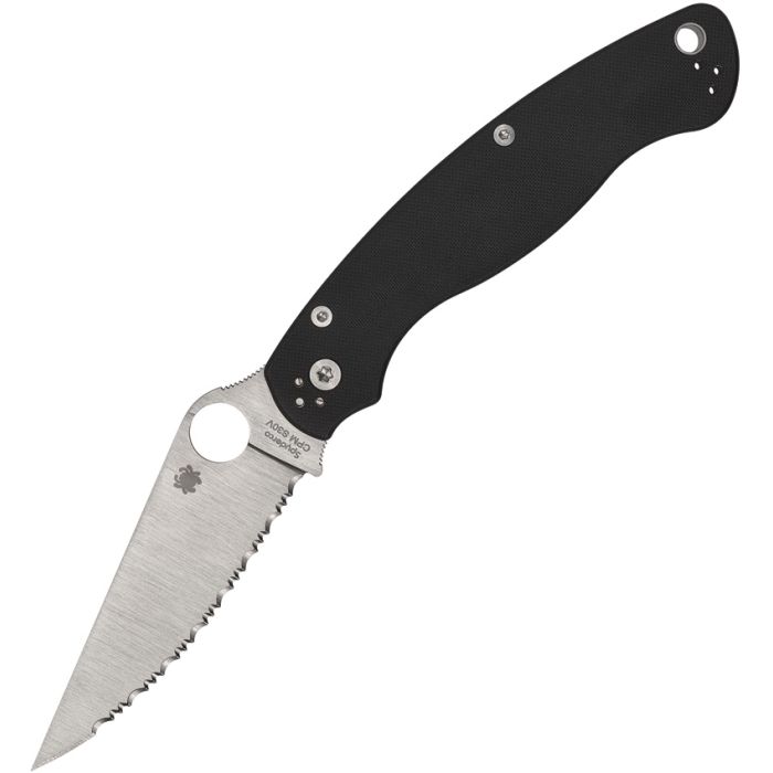 Spyderco Military 2 C36GS2 folding knife with satin CPM S30V SpyderEdge blade and black G-10 handle