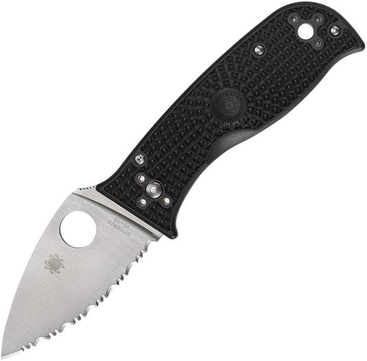 Spyderco Lil' Temperance 3 Lightweight C69SBK3 serrated SpyderEdge VG-10 folding knife