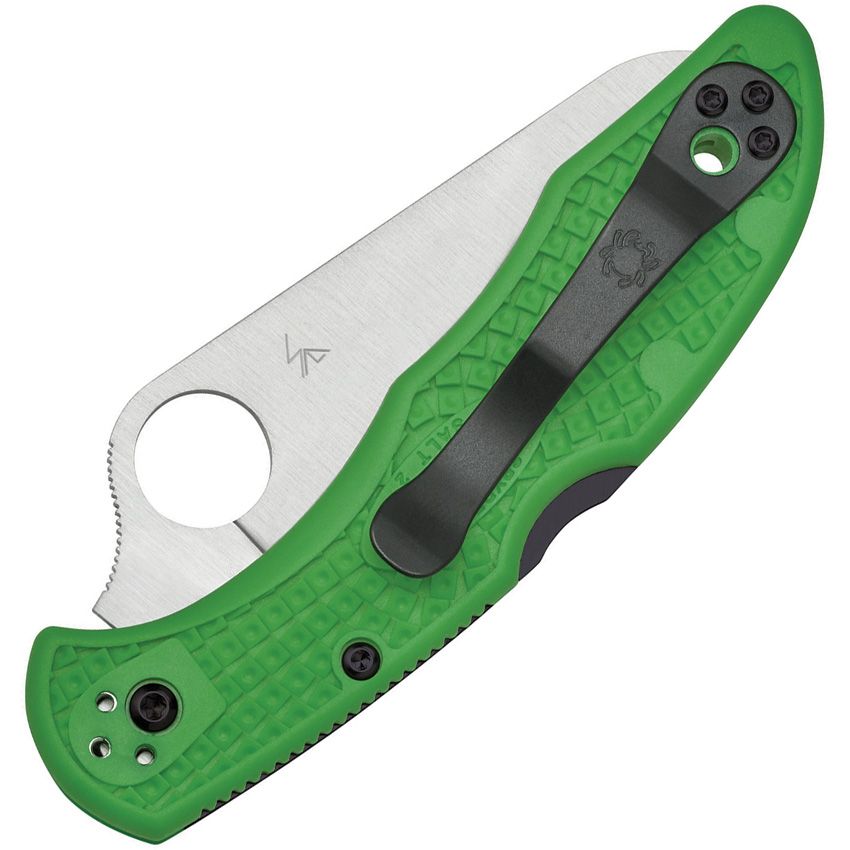 Spyderco C88FPGR2 Salt 2 Green Back Lock Folding Knife 2.65in LC200N Steel Blade