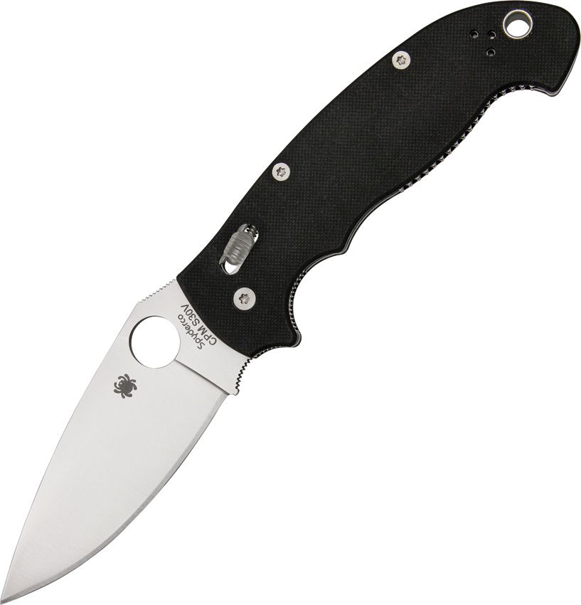 Spyderco Manix 2 XL Folding Knife 3.85in CMP S30V Steel Blade Black Textured G-10 Handles - C95GP2