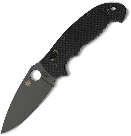 Spyderco Manix 2 XL C95GPBBK2 folding knife with black DLC CPM S30V blade and black G-10 handle