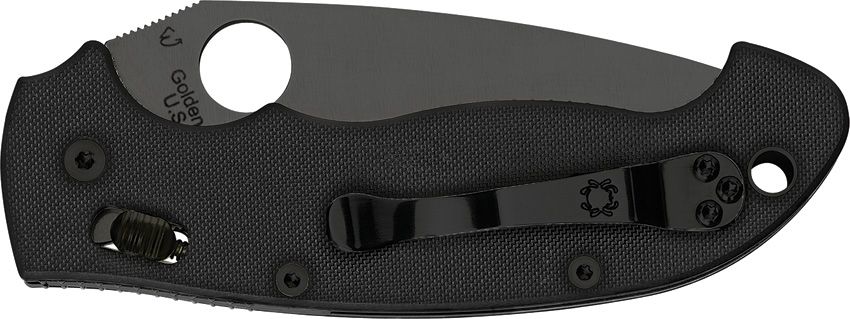 Spyderco Manix 2 XL C95GPBBK2 alternate view of the black DLC CPM S30V leaf blade