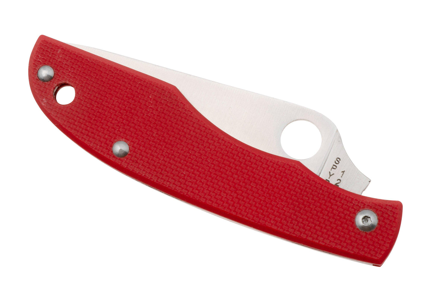 Spyderco Grasshopper Slipjoint Folding Knife – 2.30" Sandvik 12C27 Blade, Red G-10 Handles – C138GRDP