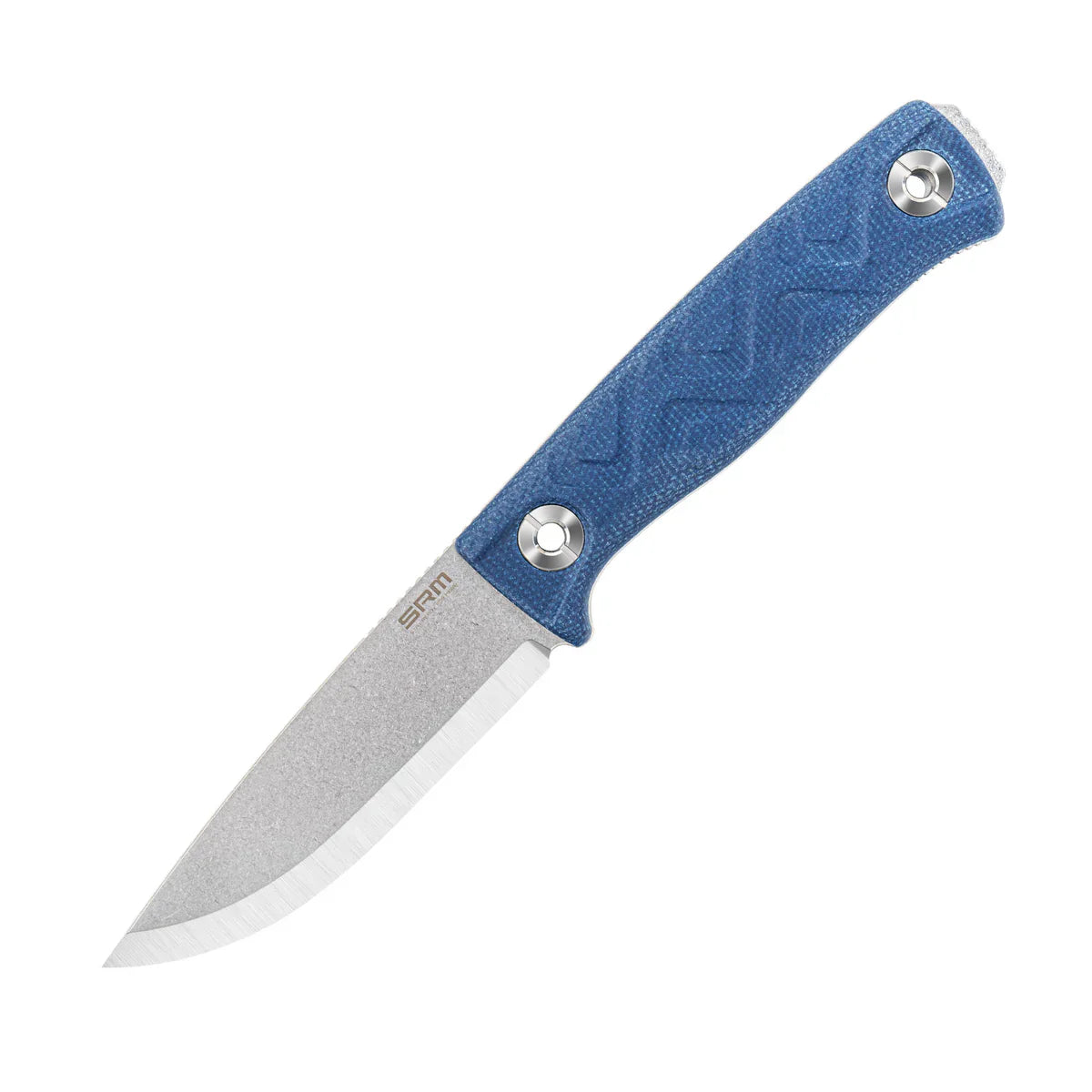 SRM Bushcraft Bushcut 3.1" 14C28N，HRC57~59 SRM Blue Micarta 702T-ME