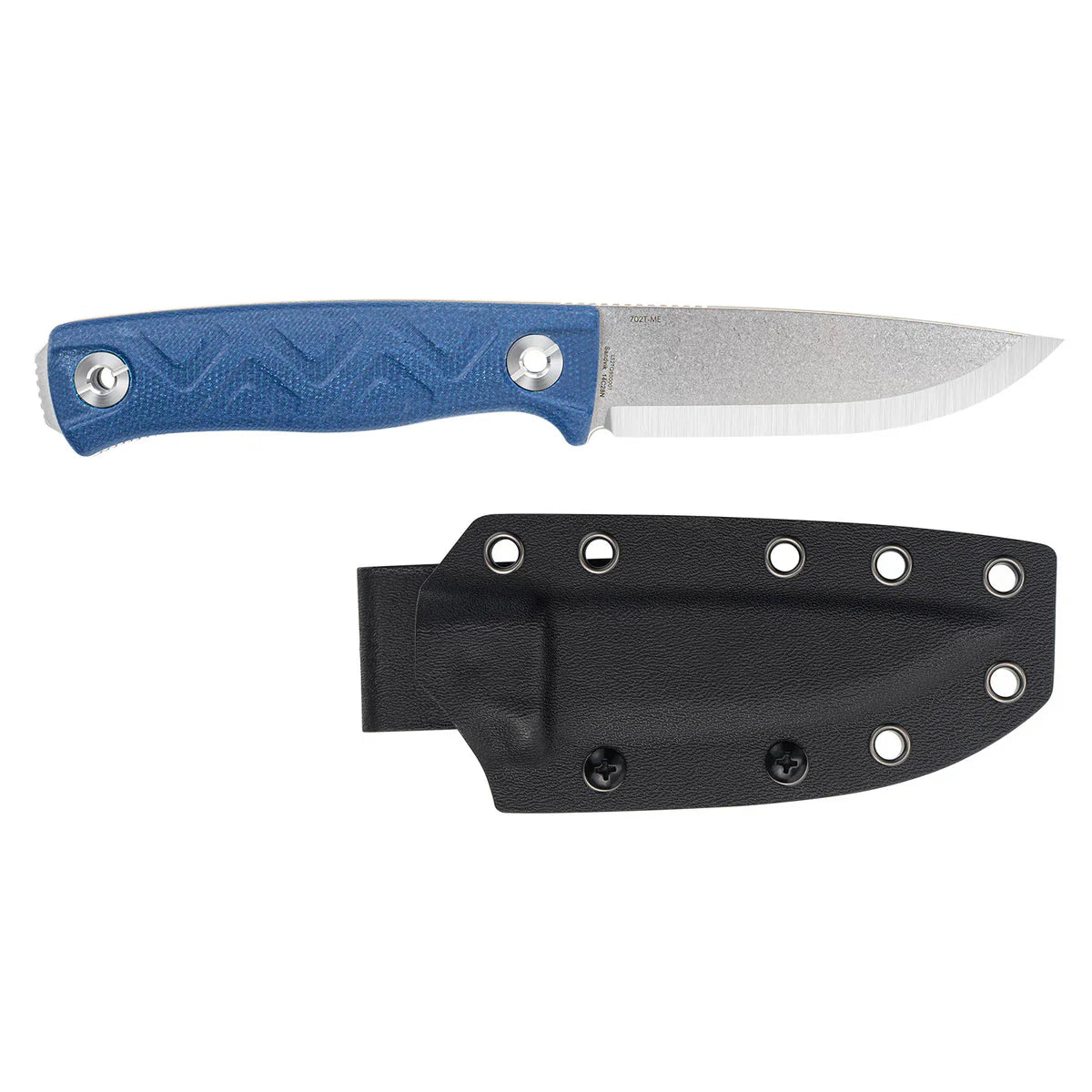 SRM Bushcraft Bushcut 3.1" 14C28N，HRC57~59 SRM Blue Micarta 702T-ME