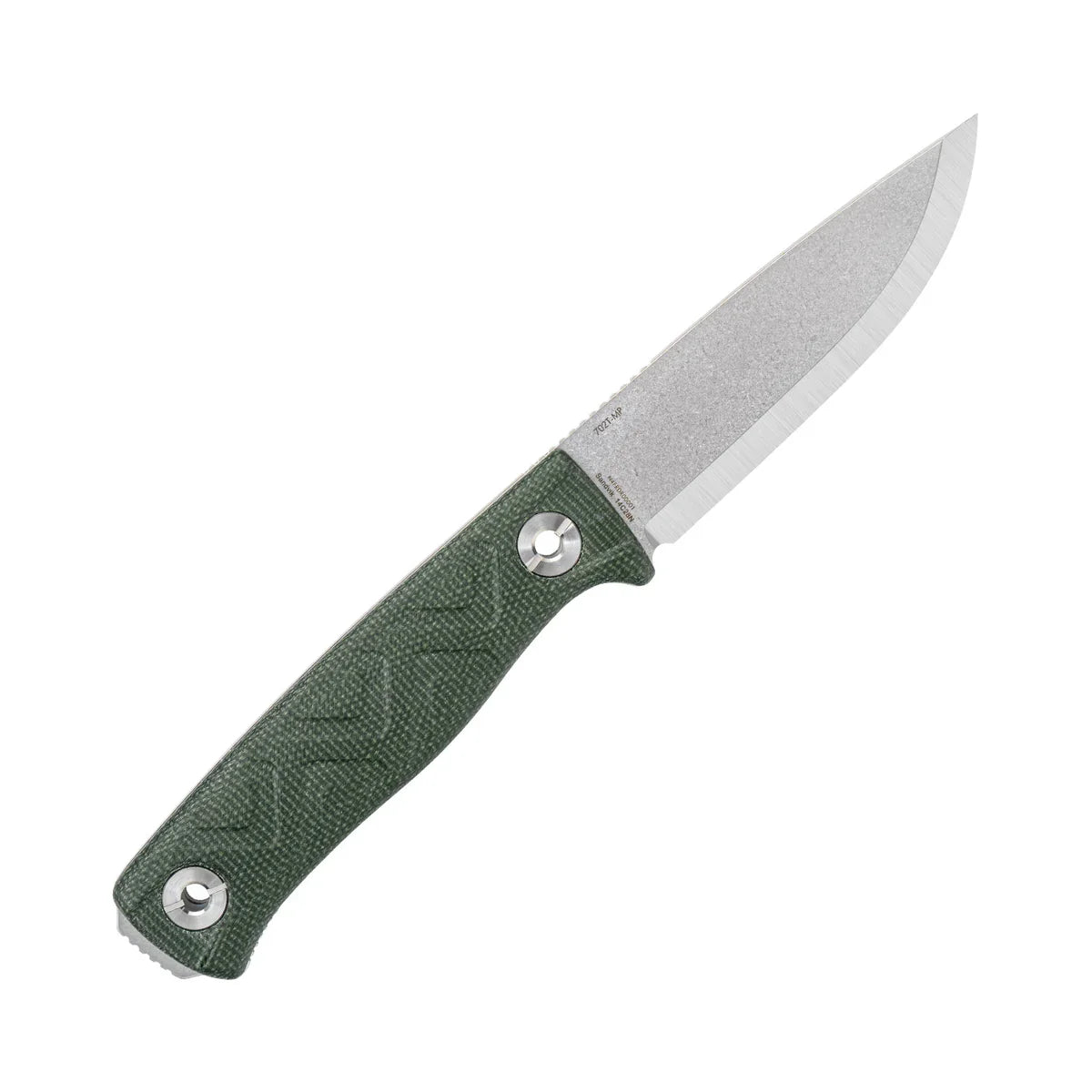 SRM Bushcraft Bushcut 3.1" 14C28N，HRC57~59 OD Green Micarta SRM 702T-MP