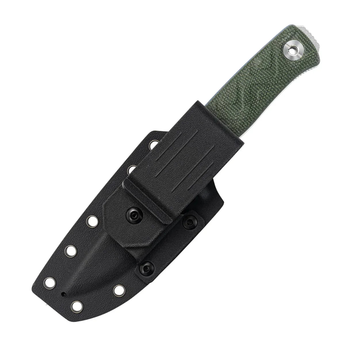 SRM Bushcraft Bushcut 3.1" 14C28N，HRC57~59 OD Green Micarta SRM 702T-MP