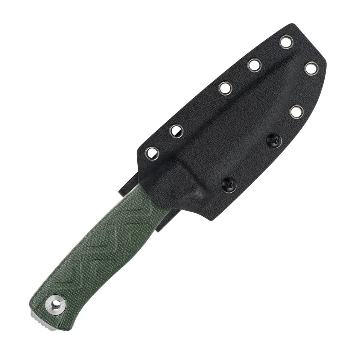 SRM Bushcraft Bushcut 3.1" 14C28N，HRC57~59 OD Green Micarta SRM 702T-MP