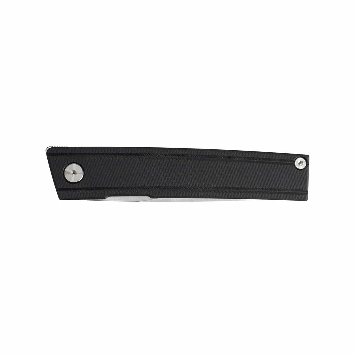SRM Gent 401LC-GB closed view – slim black G10 handle scales