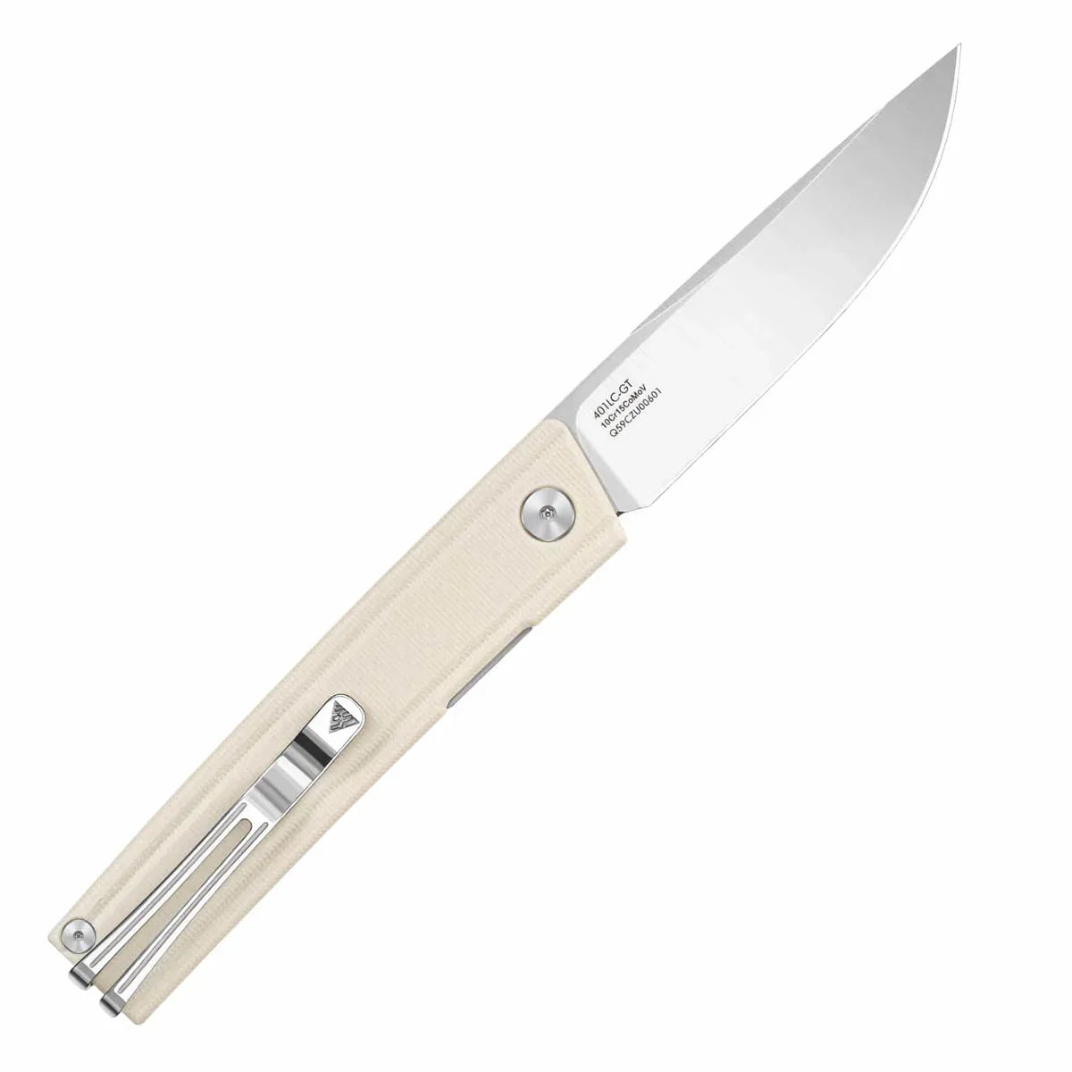 SRM Gent 3.27" 10Cr15CoMov, HRC 58~60 White G10 Handle 401LC-GT