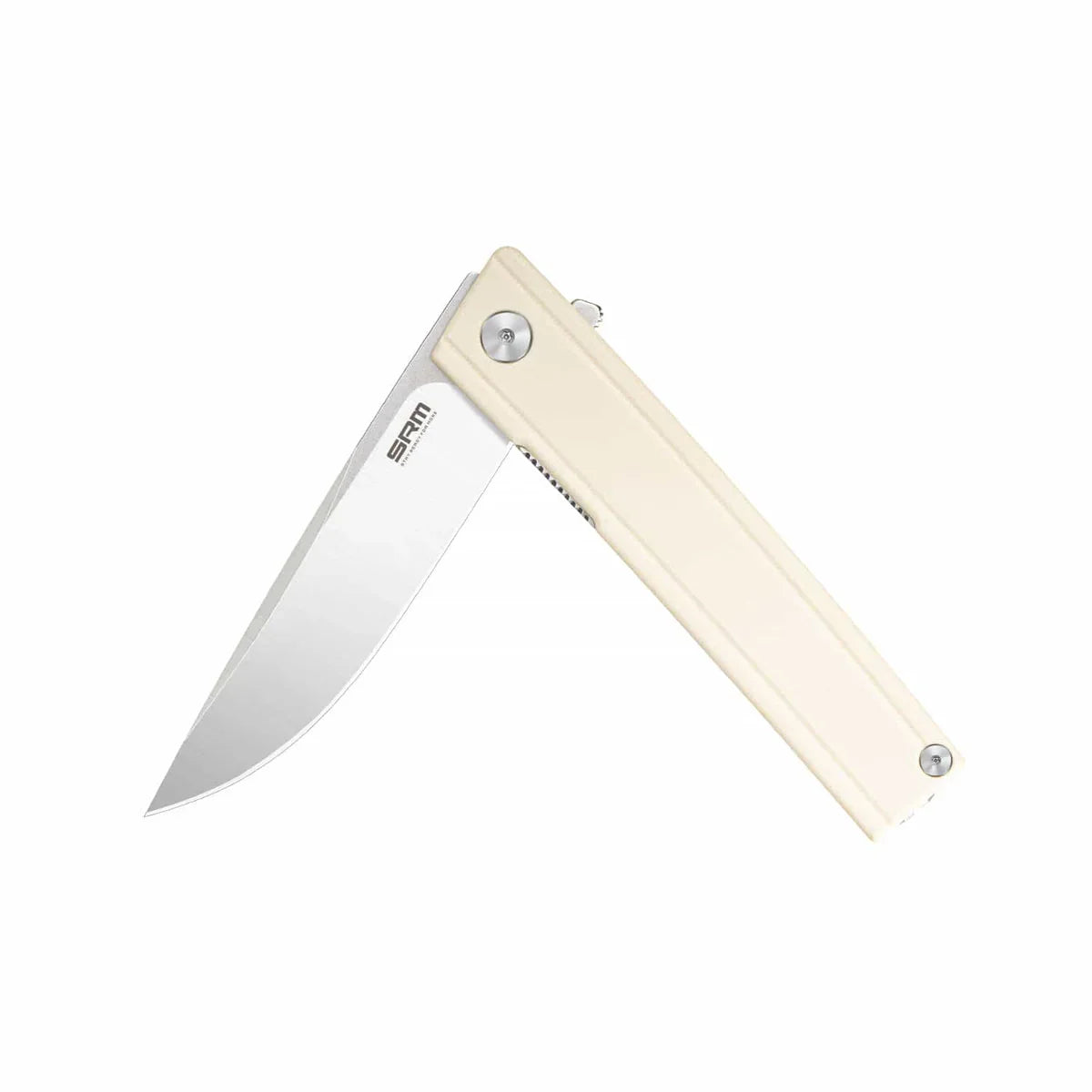 SRM Gent 3.27" 10Cr15CoMov, HRC 58~60 White G10 Handle 401LC-GT