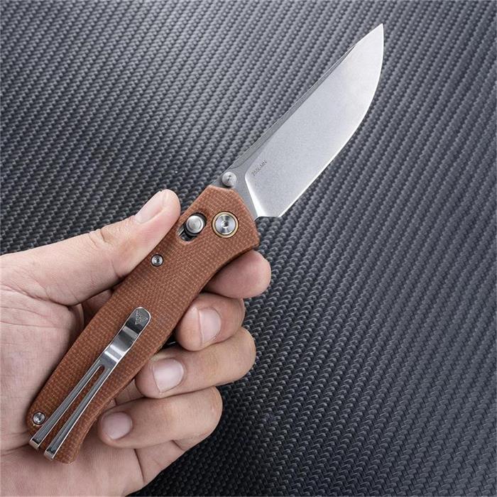 SRM Knives 255L Ambi Lock Brn G10 SRM255LMN