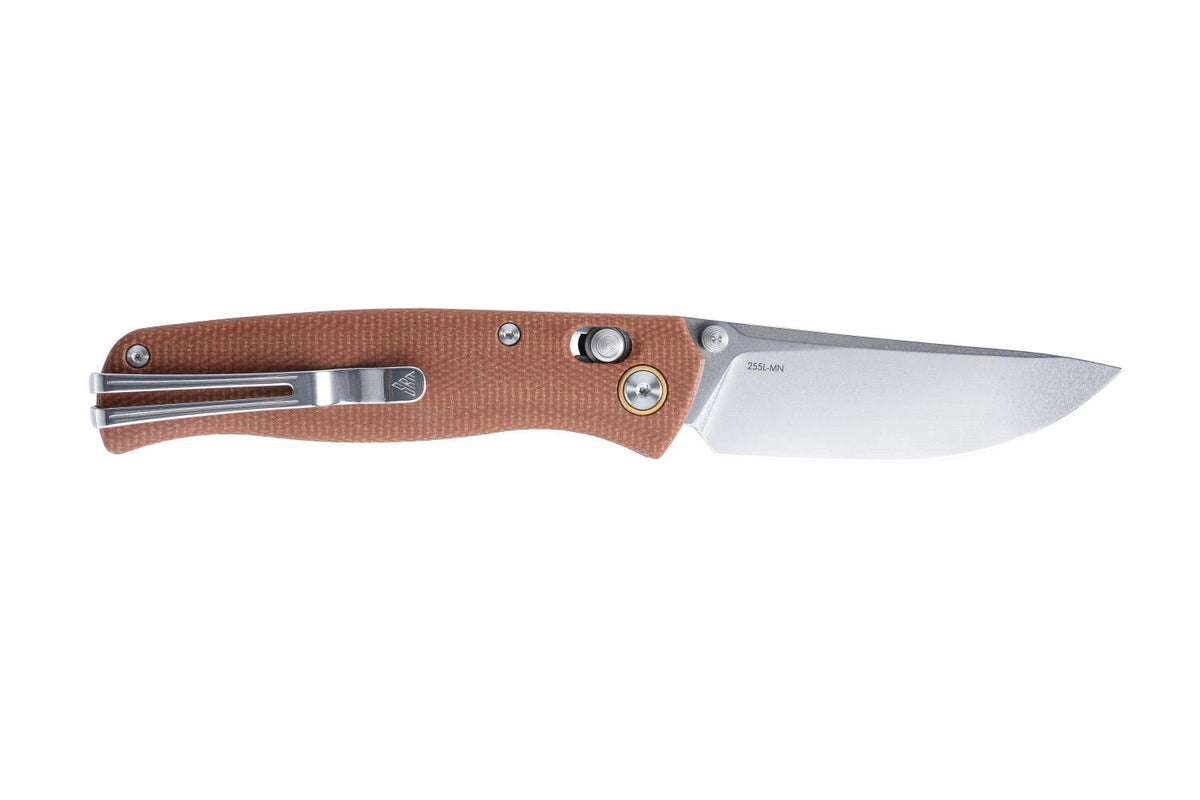 SRM Knives 255L Ambi Lock Brn G10 SRM255LMN