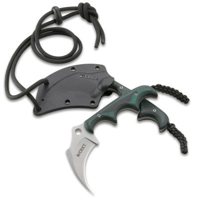 CRKT Keramin 2389 Alan Folts Designed Kerambit Style Fixed Blade Knife (2.31Inch Blade)