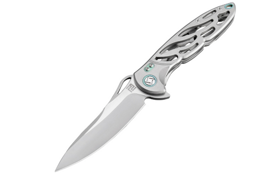 Artisan Cutlery 1801G-GYM Folding Knife Titanium Handles 3.94" Blade M390