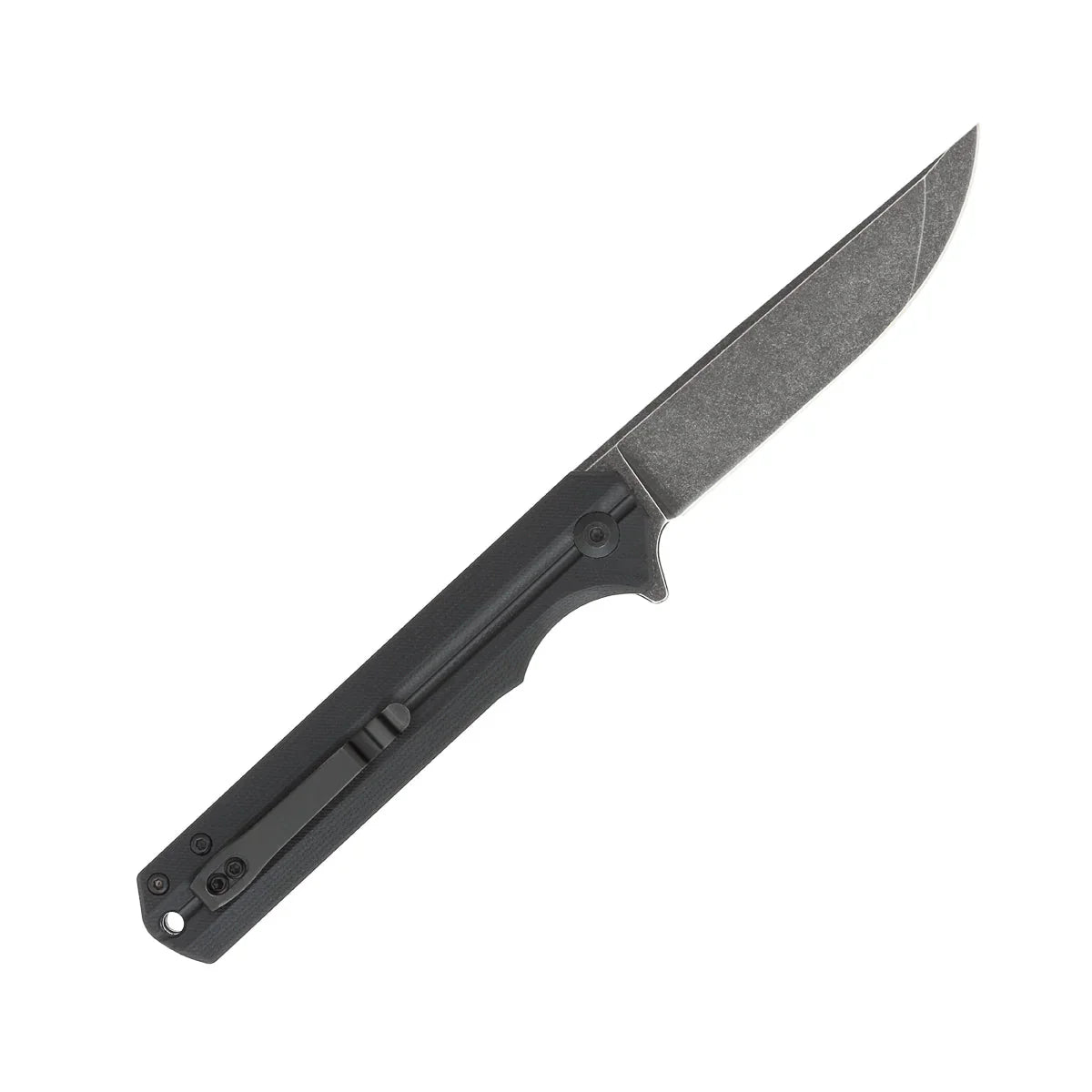 CobraTec Knives Streamline 3.5" D2 Stonewash Black Blade Blade G-10 Scales CTBLKG10SL