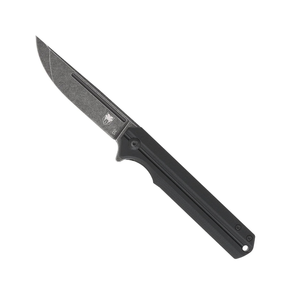 CobraTec Knives Streamline 3.5" D2 Stonewash Black Blade Blade G-10 Scales CTBLKG10SL