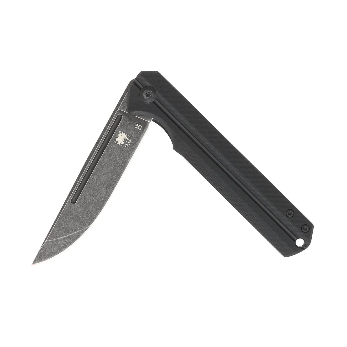 CobraTec Knives Streamline 3.5" D2 Stonewash Black Blade Blade G-10 Scales CTBLKG10SL