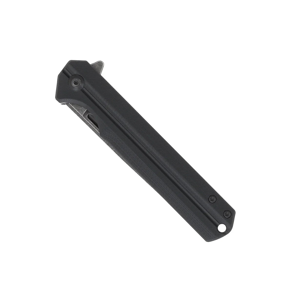 CobraTec Knives Streamline 3.5" D2 Stonewash Black Blade Blade G-10 Scales CTBLKG10SL