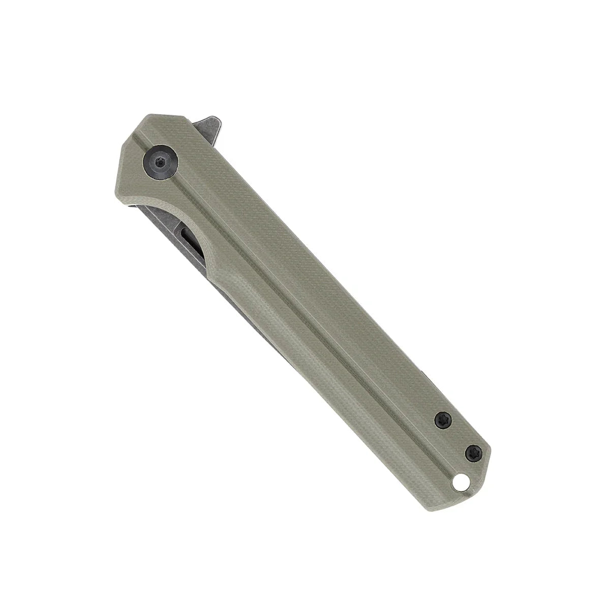 CobraTec Knives Streamline 3.5" D2 Stonewash Blade Green G-10 Handles CTODGG10SL