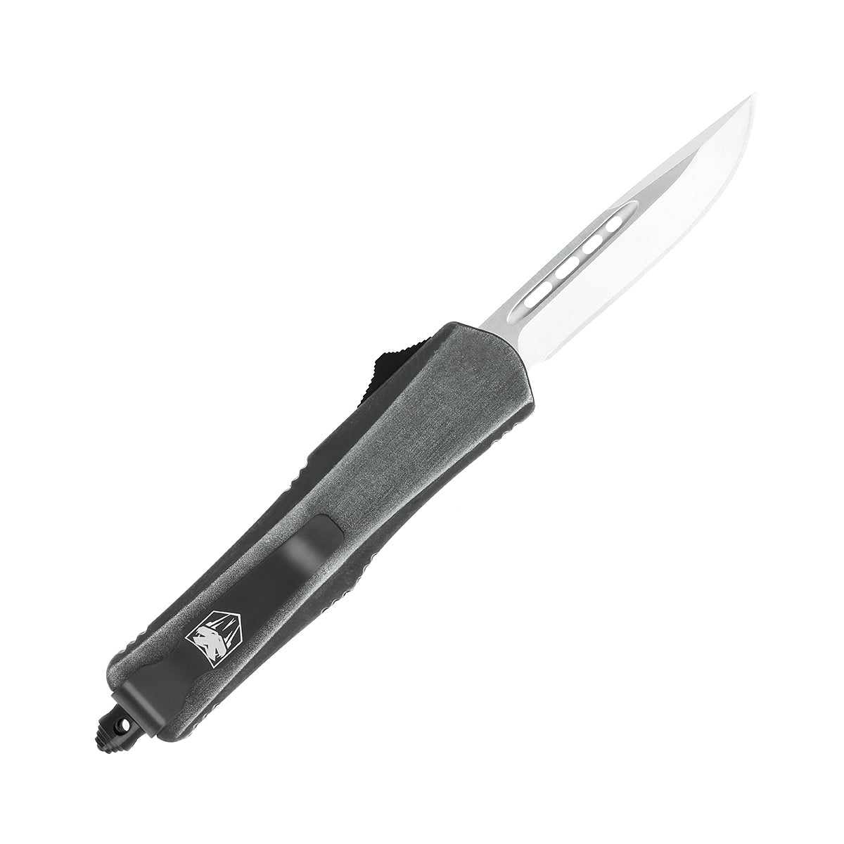 CobraTec FS-3 Small Stone Wash OTF Knife - D2 Steel 2.75in Drop Point Blade