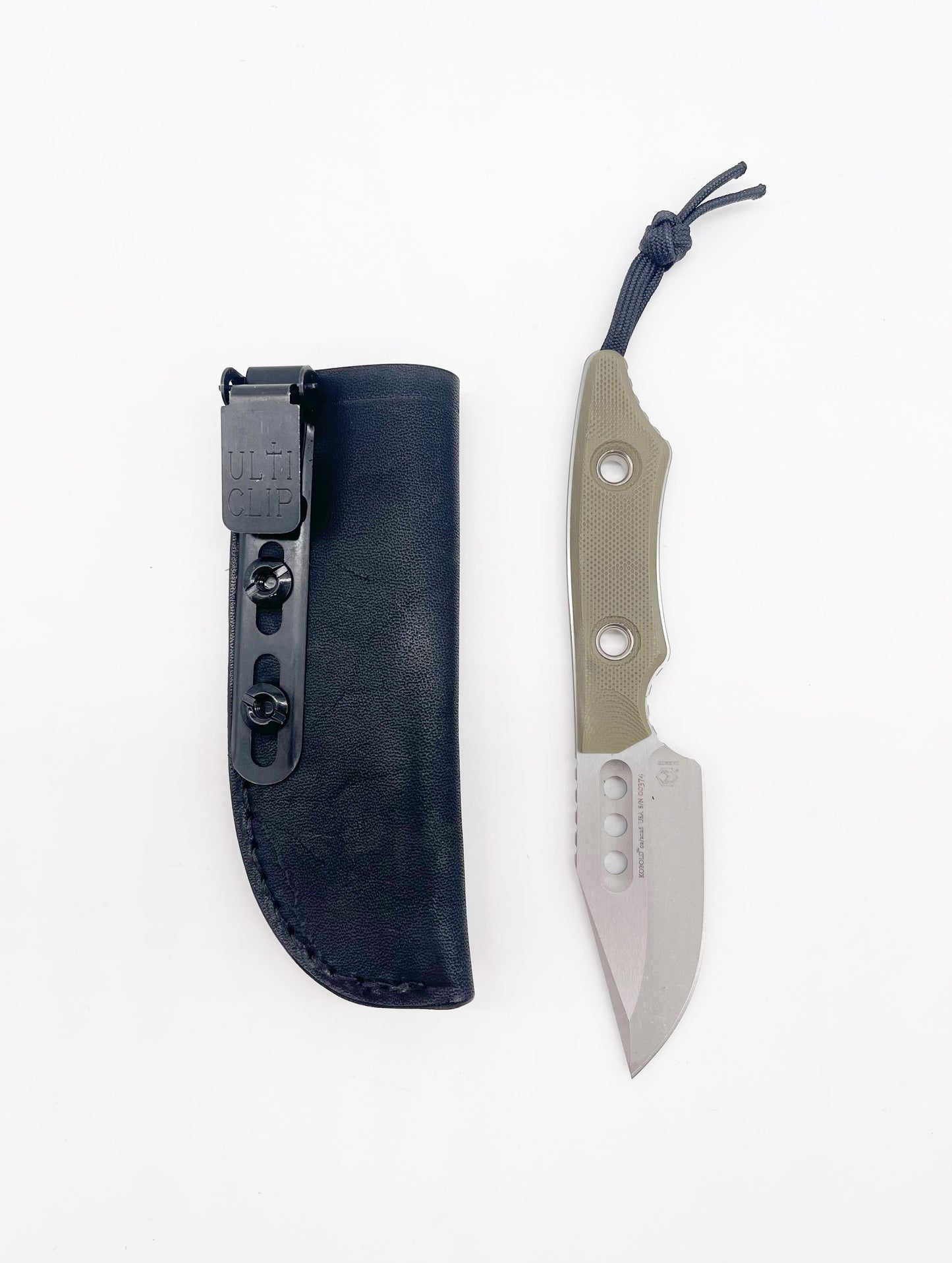 Heretic Kobold H065-5A-OD-G10 – 2.8" MagnaCut Battleworn Fixed Blade (OD Green G10)